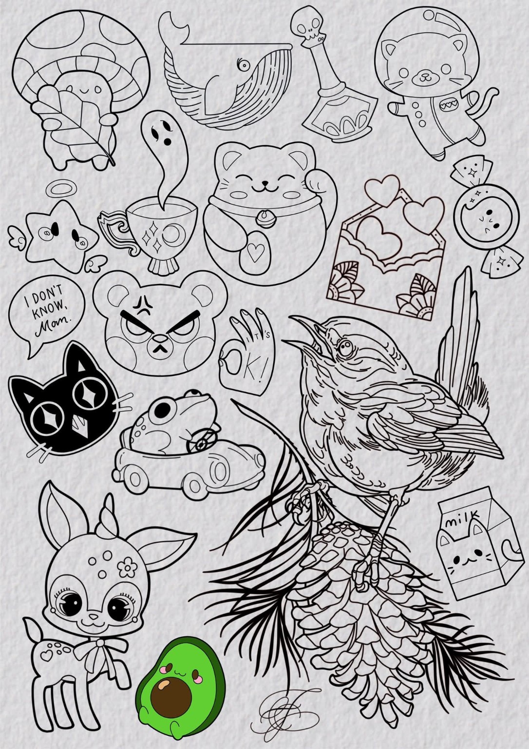 Ledigt design fra The Phoenix Ink