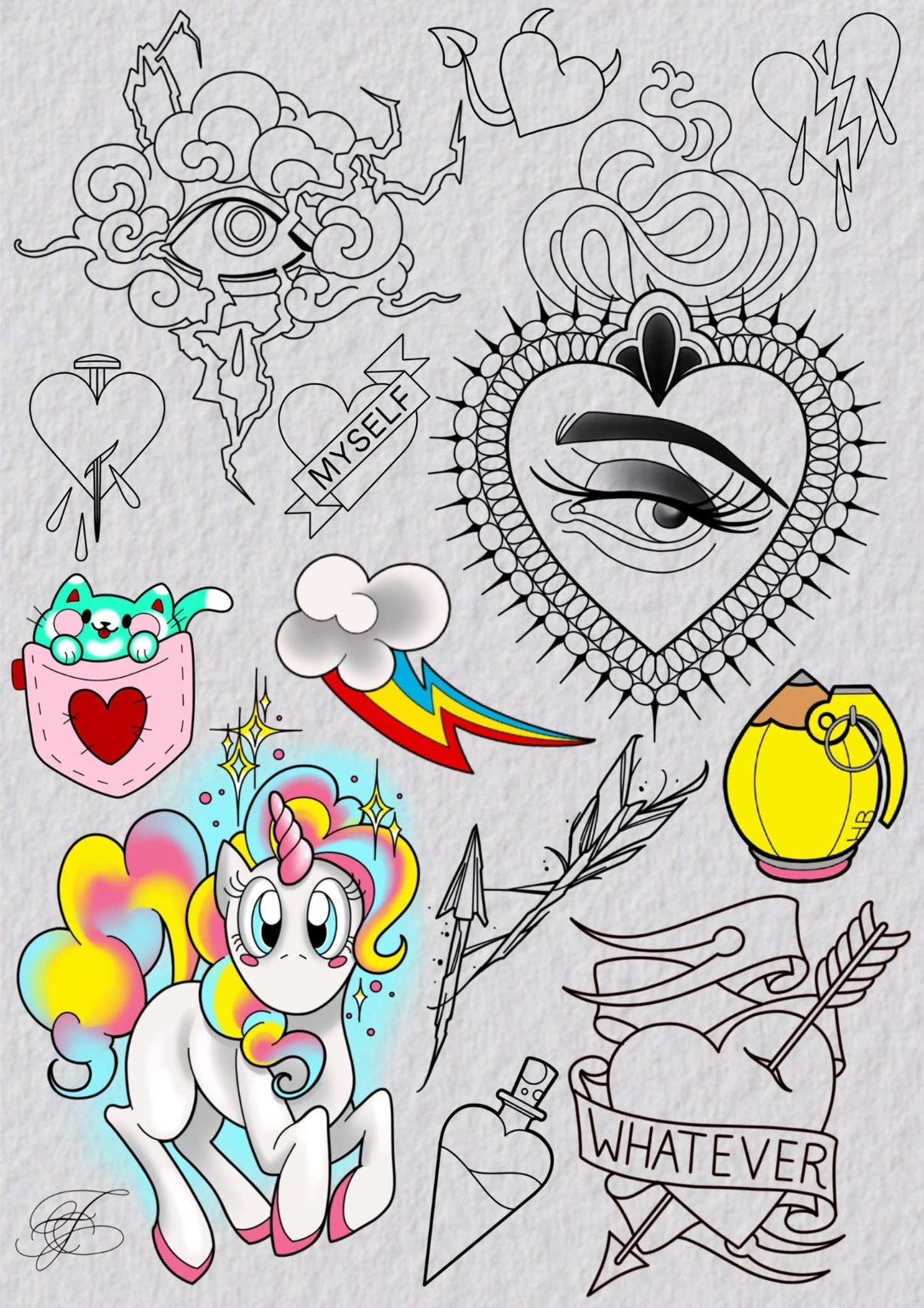 Ledigt design fra The Phoenix Ink