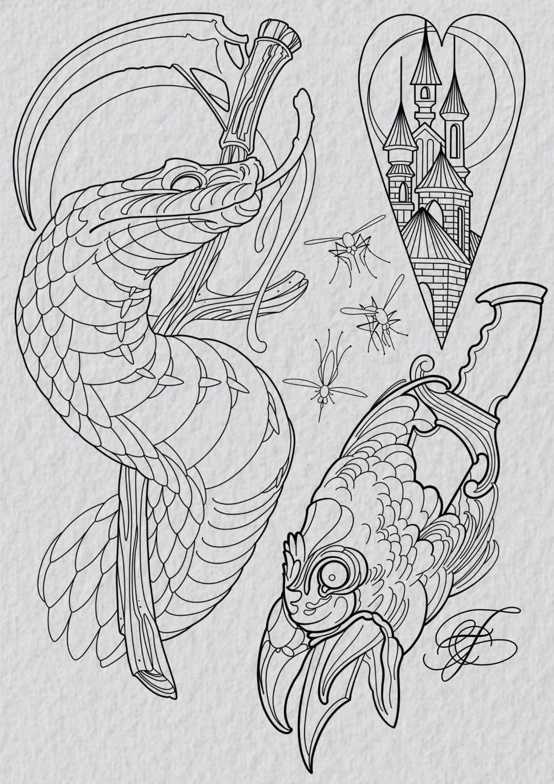 Ledigt design fra The Phoenix Ink