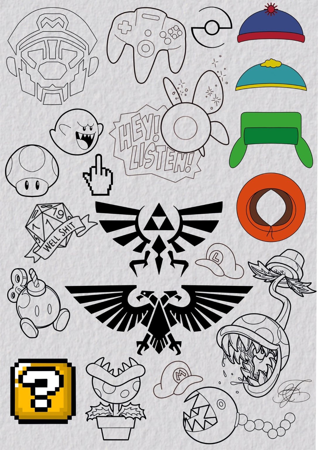 Ledigt design fra The Phoenix Ink