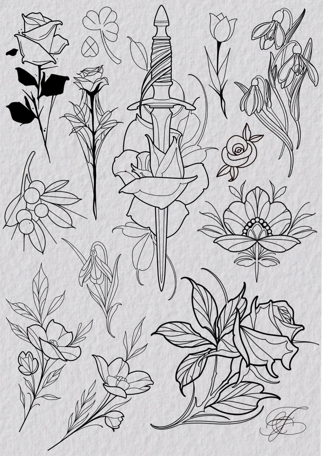 Ledigt design fra The Phoenix Ink